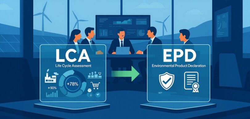 Infografica su LCA ed EPD
