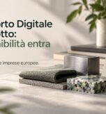 Campioni di materiali con un cartellino con QR code: copertina dell'articolo sul Passaporto Digitale di Prodotto